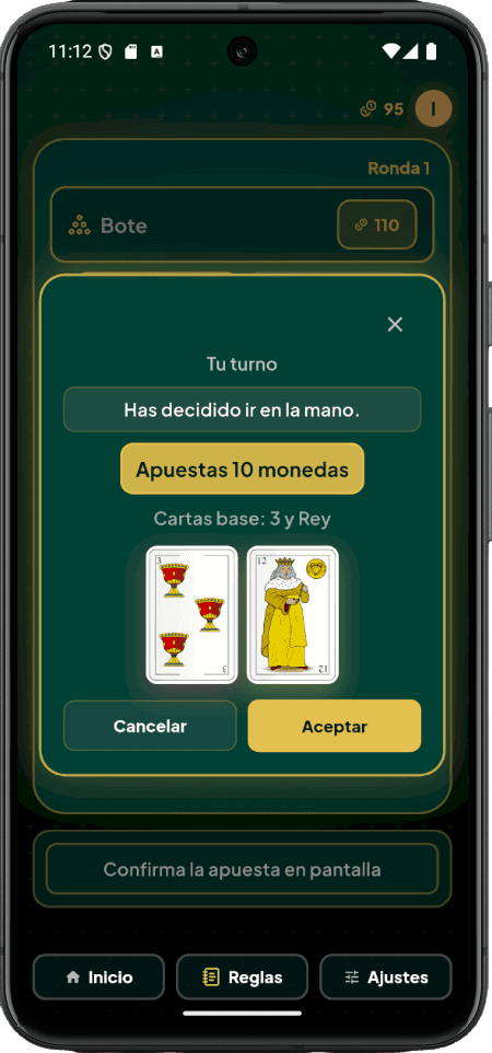 Pantalla de jugada en Hijo Fruta