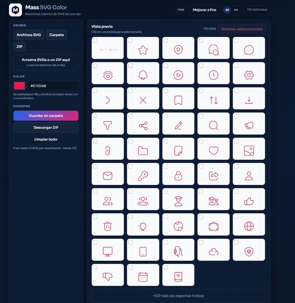 Mass SVG Color: load and preview