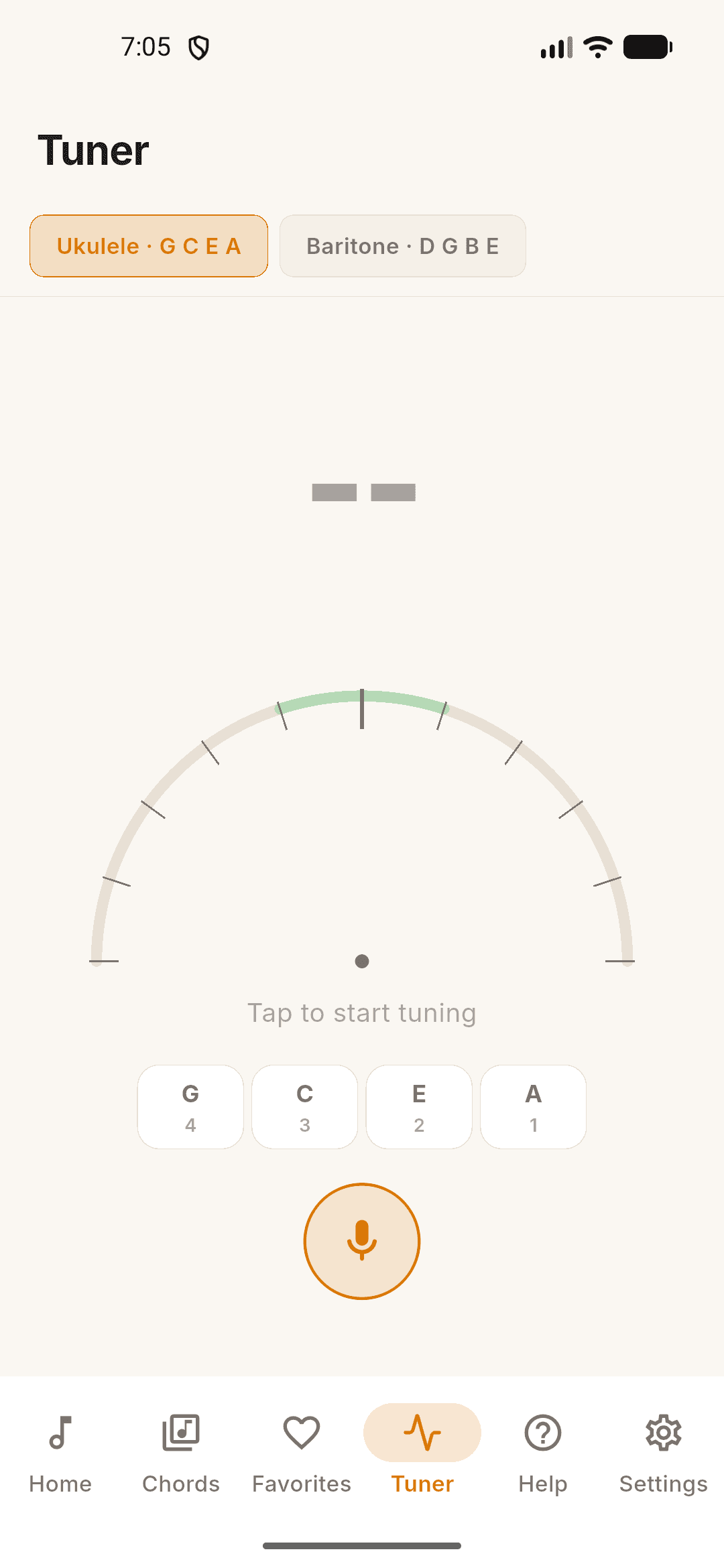 UkeUp: GCEA and baritone tuner
