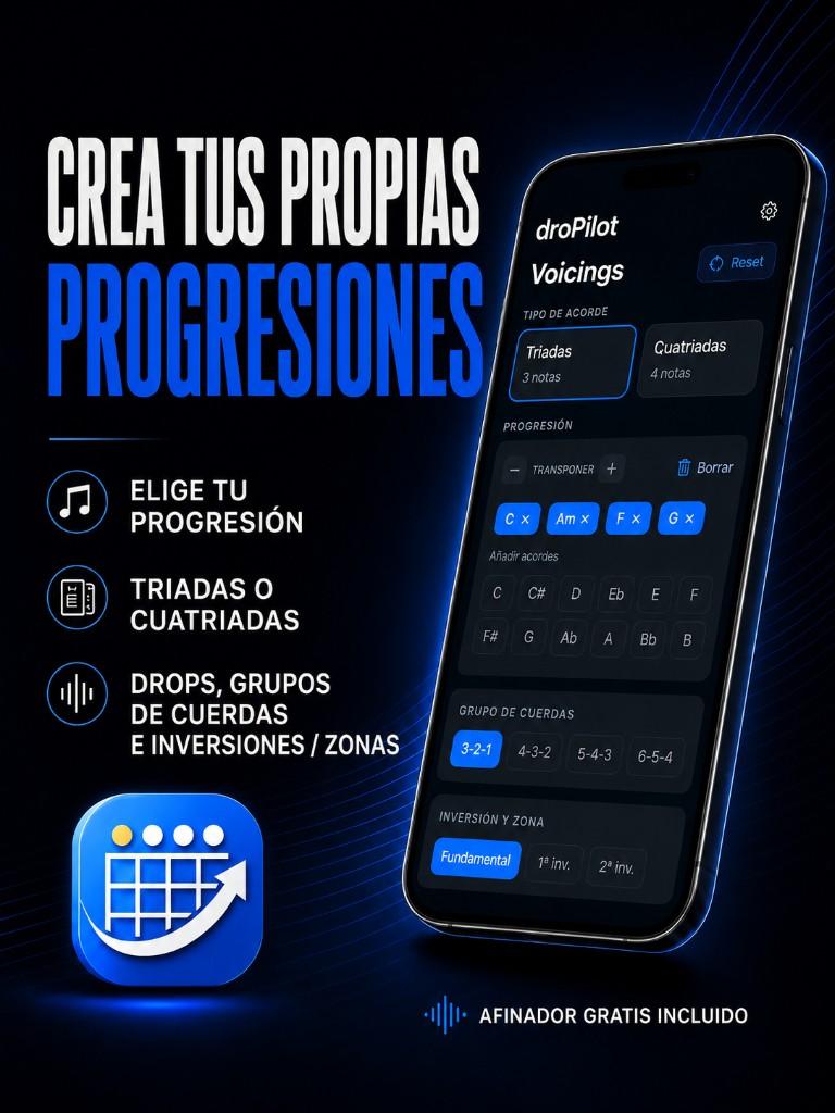 DroPilot: construye progresiones con opciones de voicings