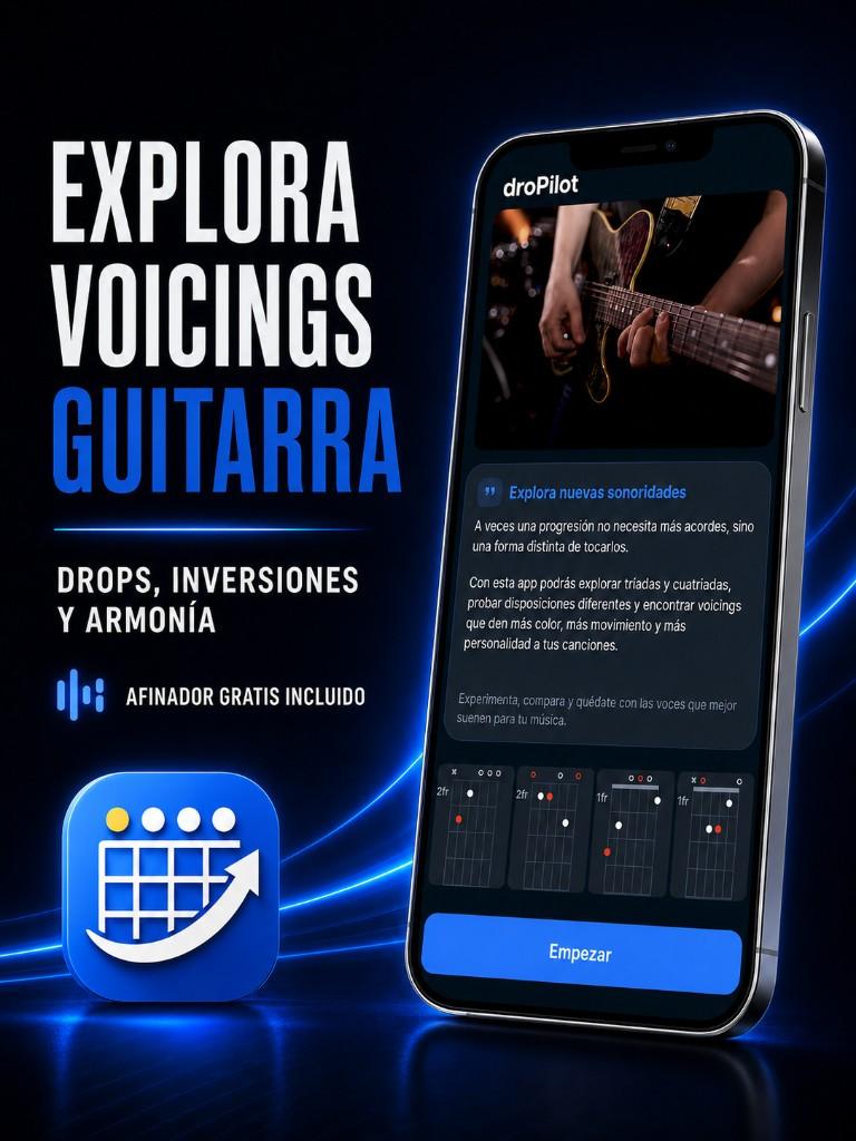 DroPilot: explora voicings y armonía en la guitarra